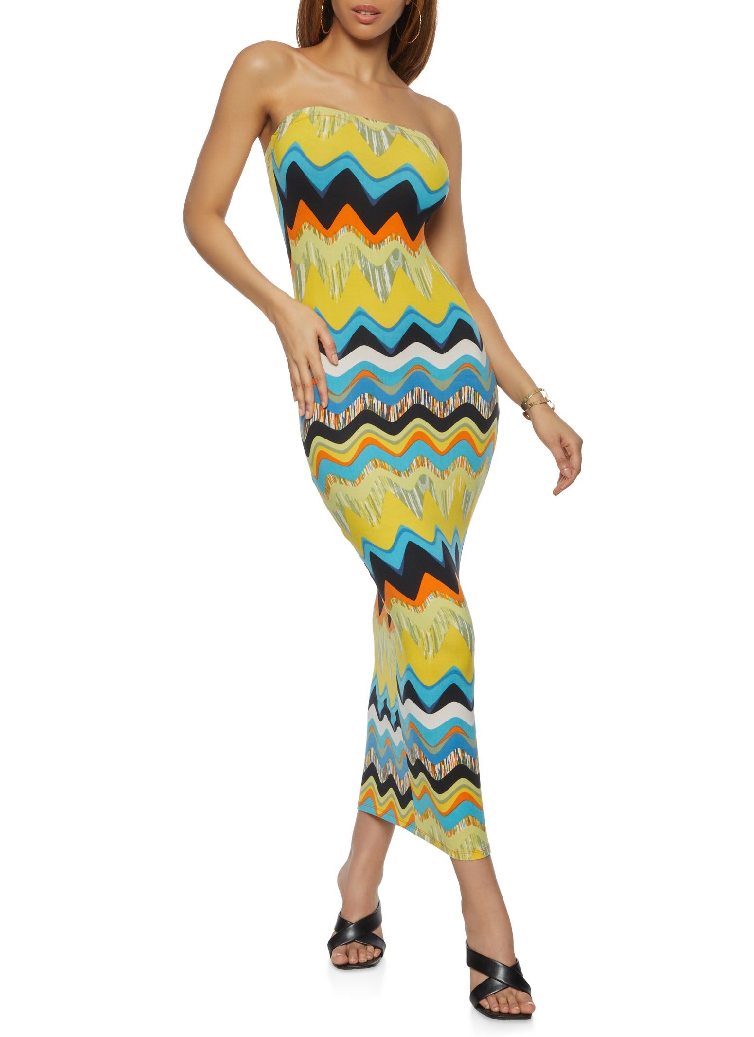 Patterned Maxi Tube Dress sold by Rainbow product image thumbnail 2