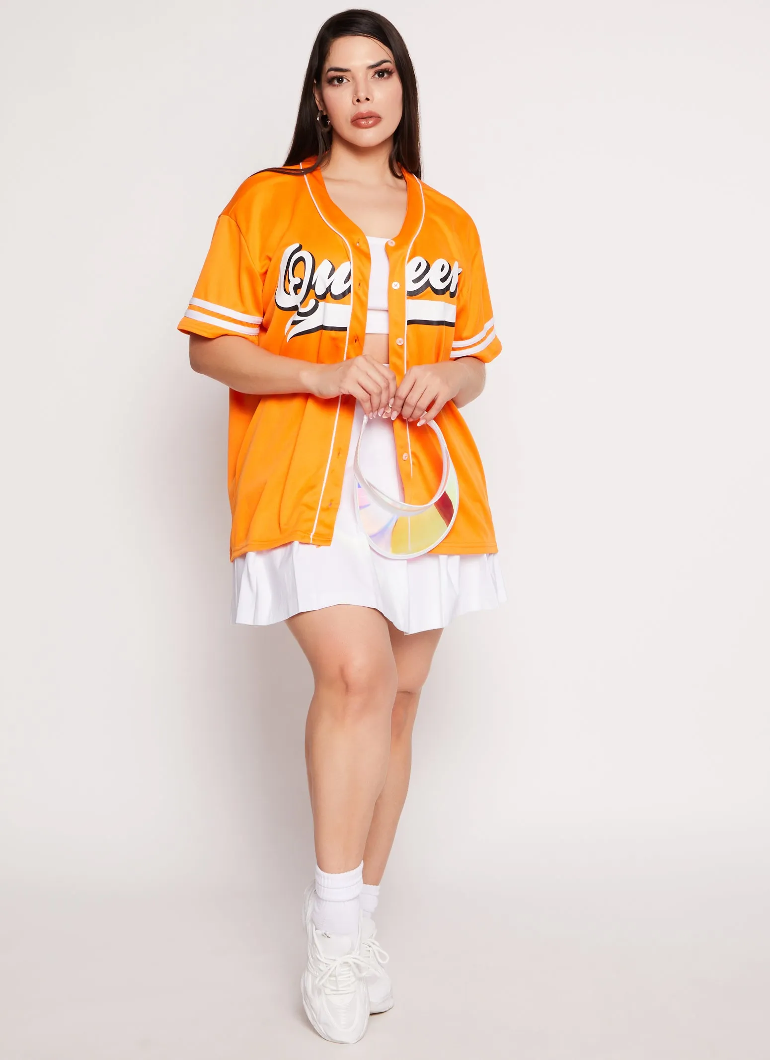 Plus Size Queen Graphic Baseball Jersey sold by Rainbow product image thumbnail 2