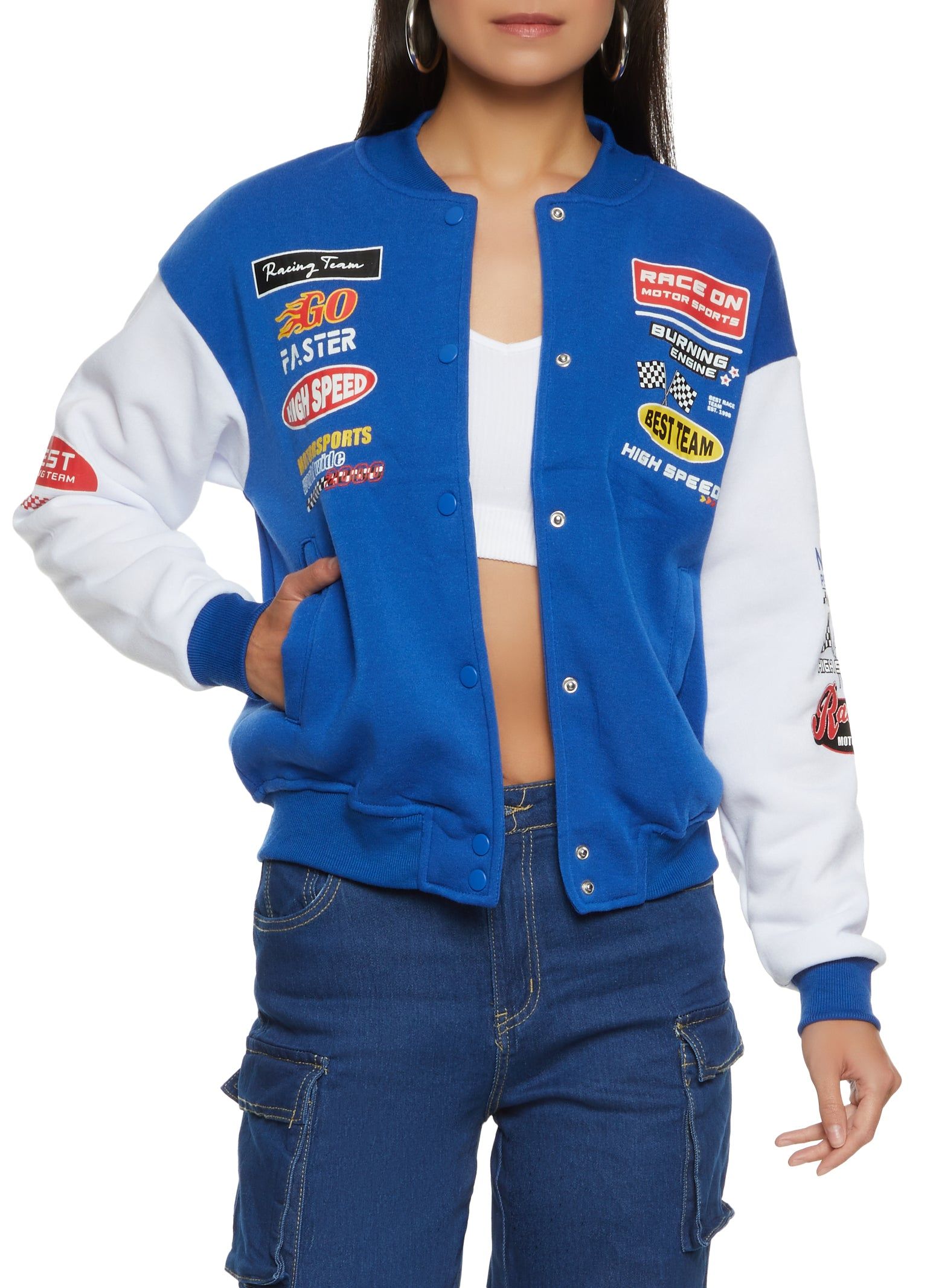 Street Racing Bomber Jacket sold by Rainbow