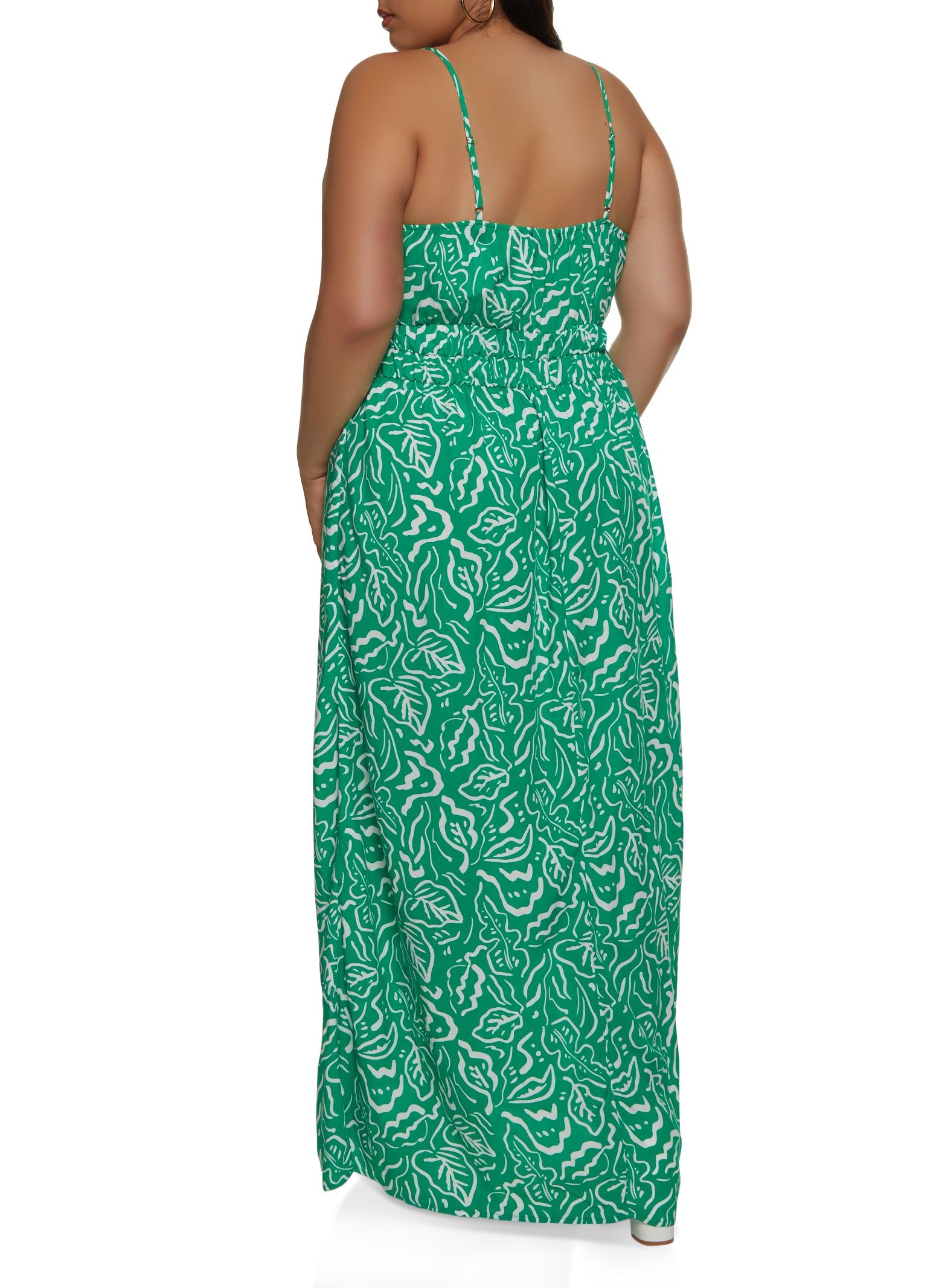 Plus Size Printed Empire Waist Maxi Dress sold by Rainbow product image thumbnail 3