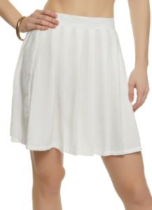 High Waisted Pleated Skirt sold by Rainbow