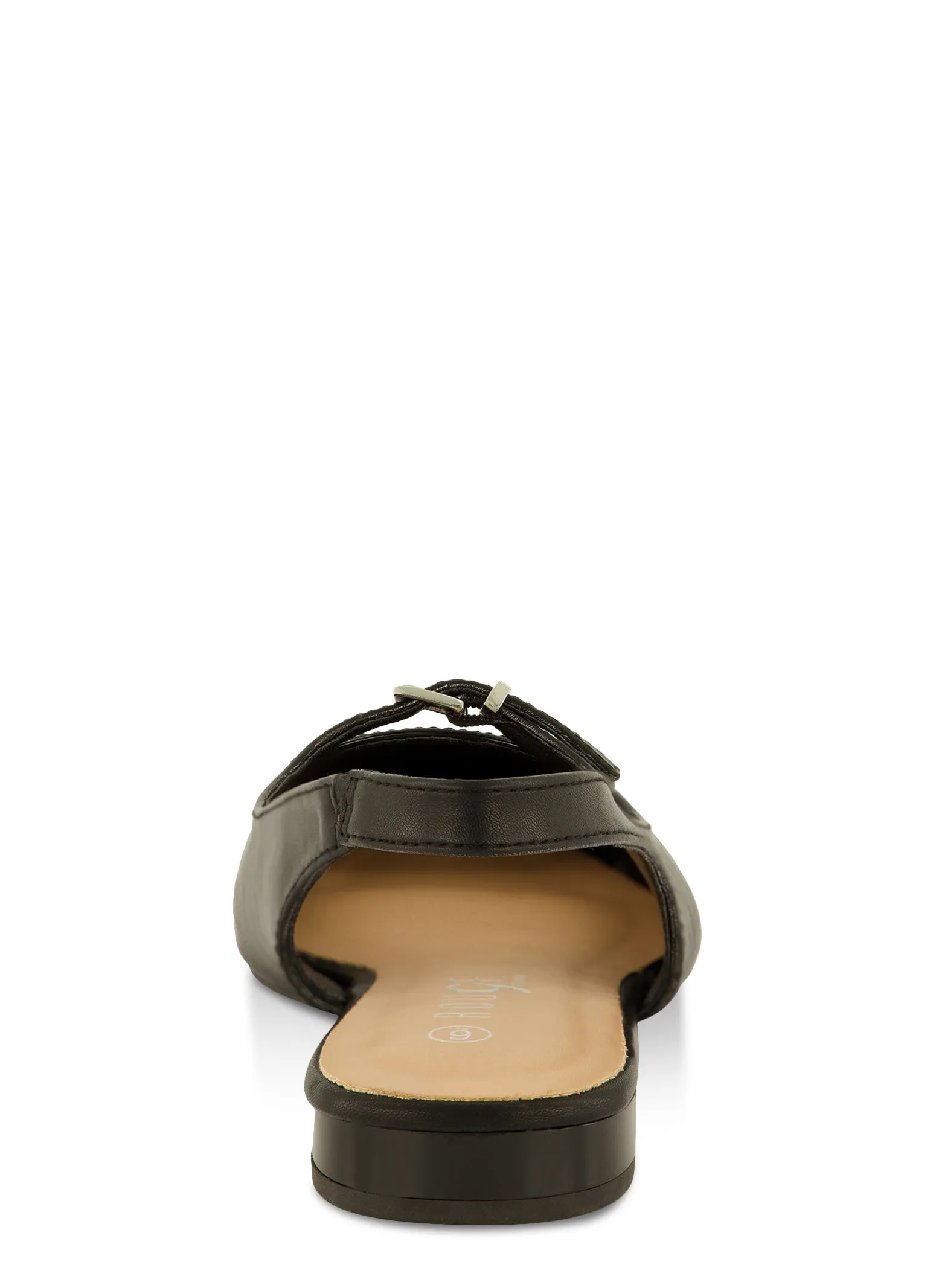 Buckle Detail Slingback Pointed Toe Flats sold by Rainbow product image thumbnail 3
