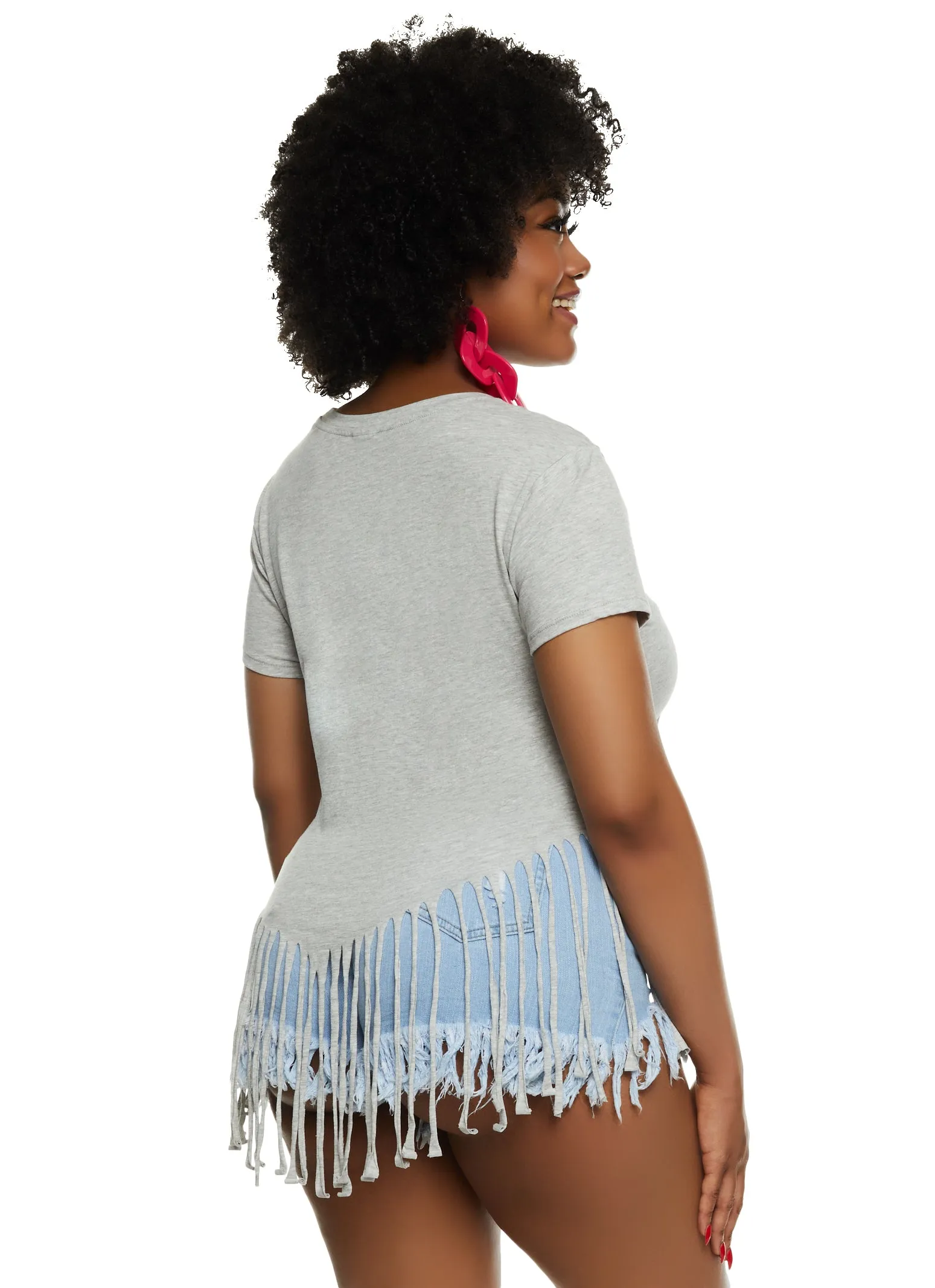 Plus Size Fringe Strong Is The New Pretty Graphic Tee sold by Rainbow product image thumbnail 2