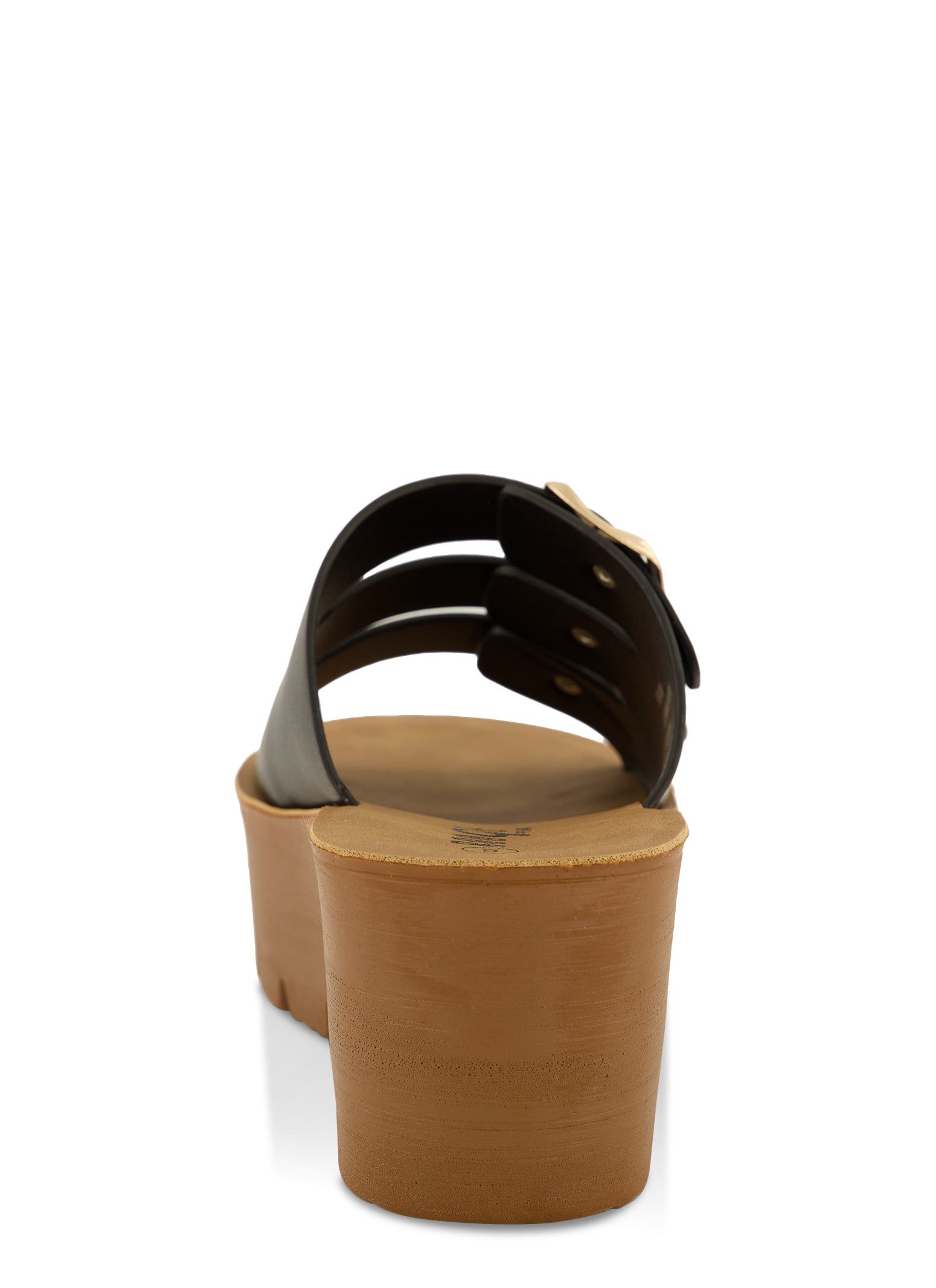 Buckle Detail Wedge Mules sold by Rainbow product image thumbnail 3