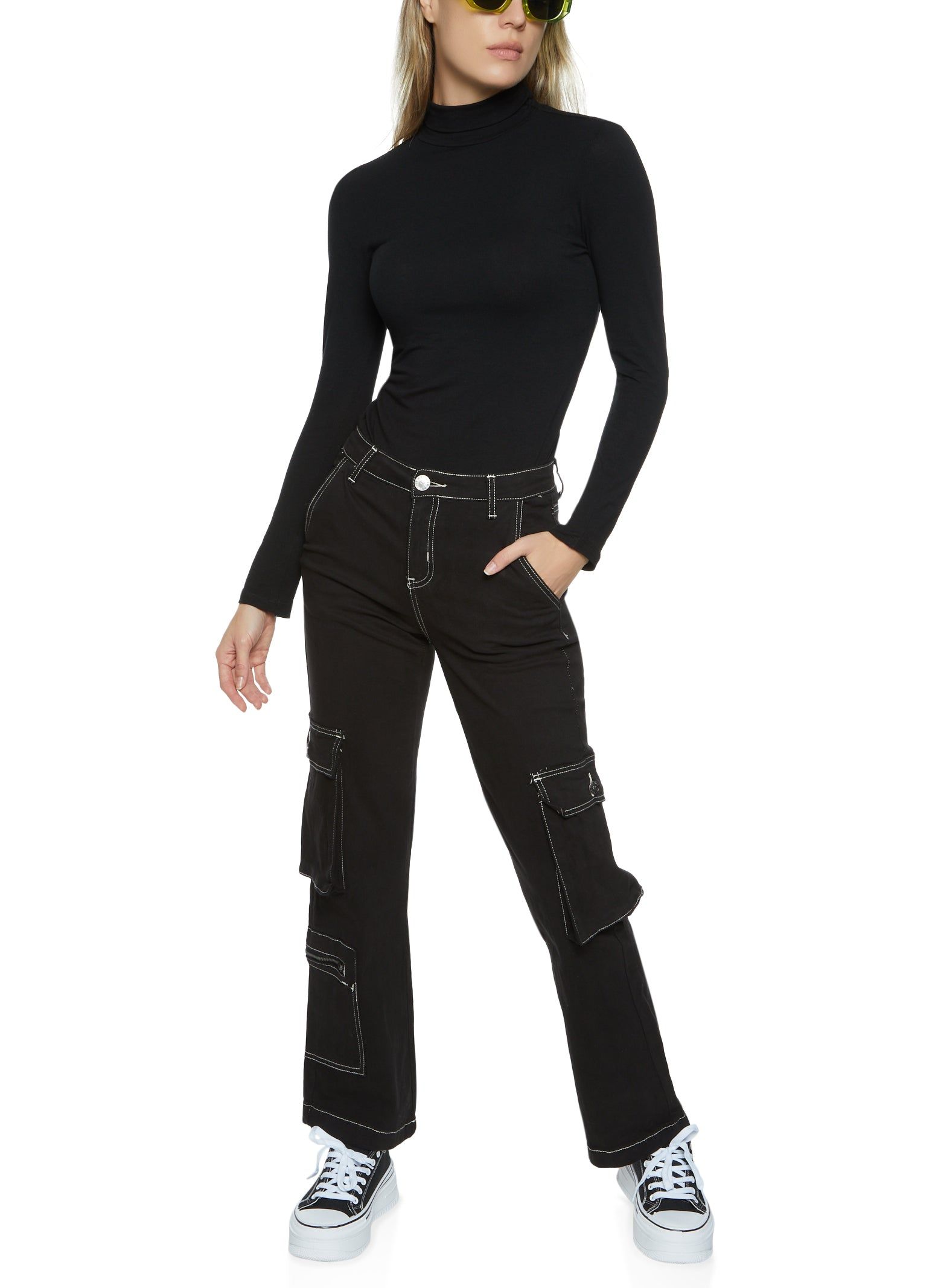 Contrast Stitch Cargo Pants sold by Rainbow product image thumbnail 2