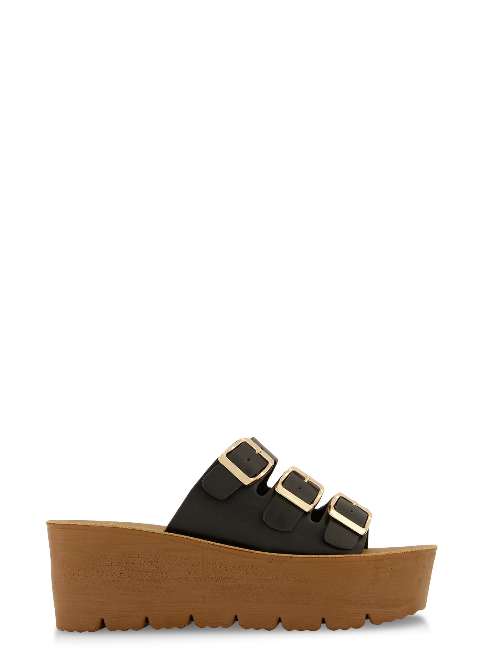 Buckle Detail Wedge Mules sold by Rainbow product image thumbnail 2