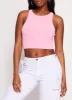 Iris Ribbed Knit Cropped Tank Top sold by Rainbow