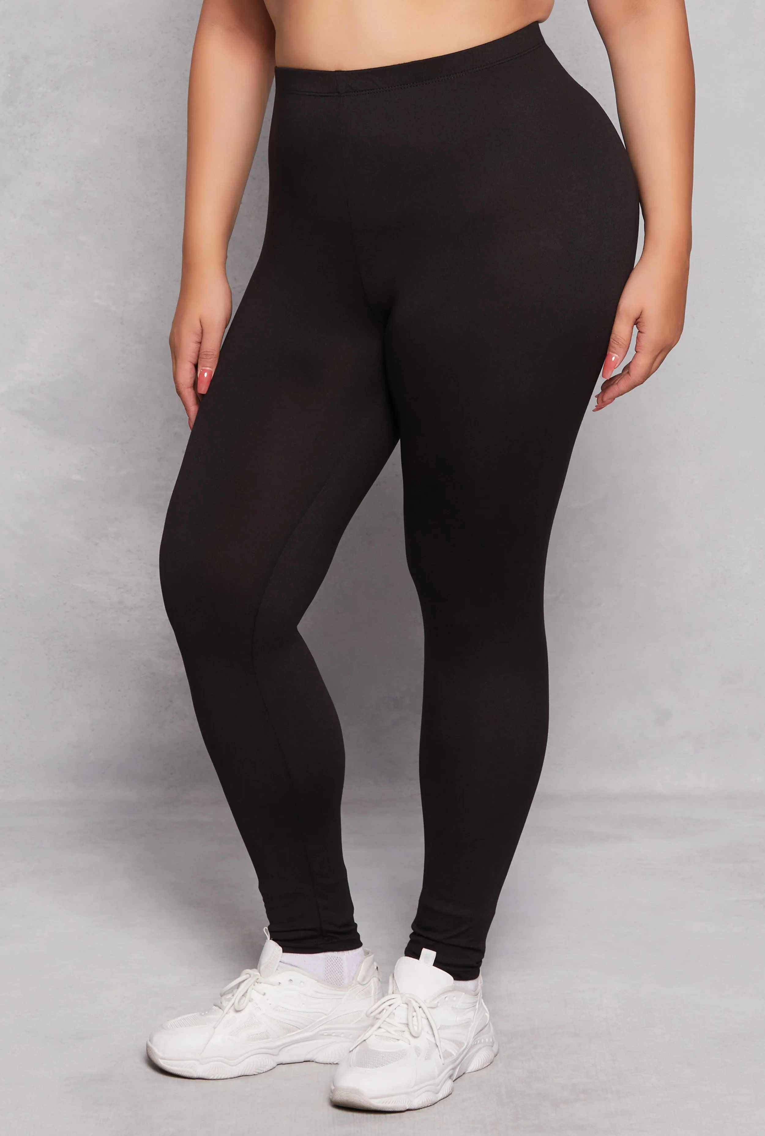 Plus Size Basic High Waisted Leggings sold by Rainbow product image thumbnail 2