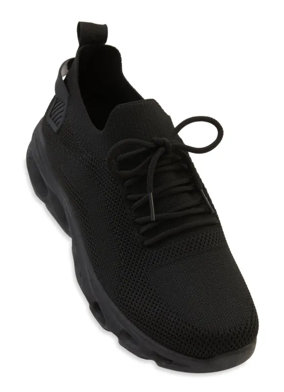 Cut Out Sole Lace Up Sneakers sold by Rainbow