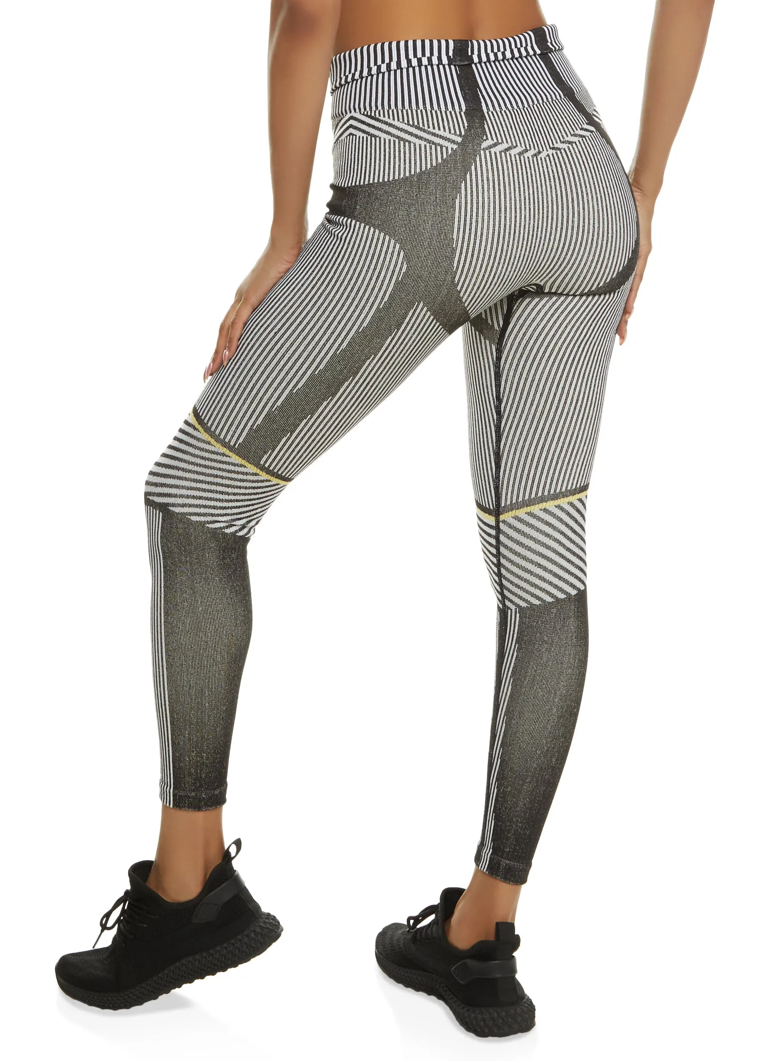 Seamless Striped High Waist Leggings sold by Rainbow product image thumbnail 2