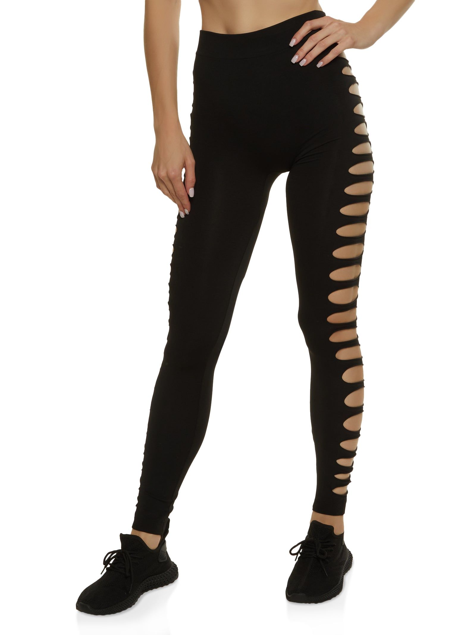 Slashed Side Leggings sold by Rainbow