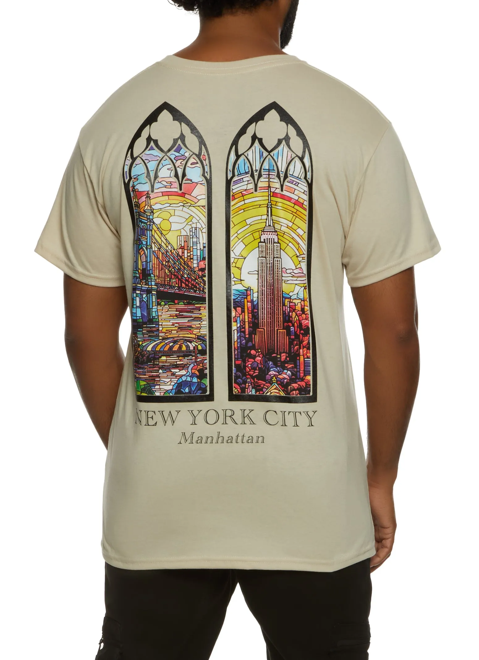 Mens New York City Mosaic Graphic Tee sold by Rainbow product image thumbnail 2