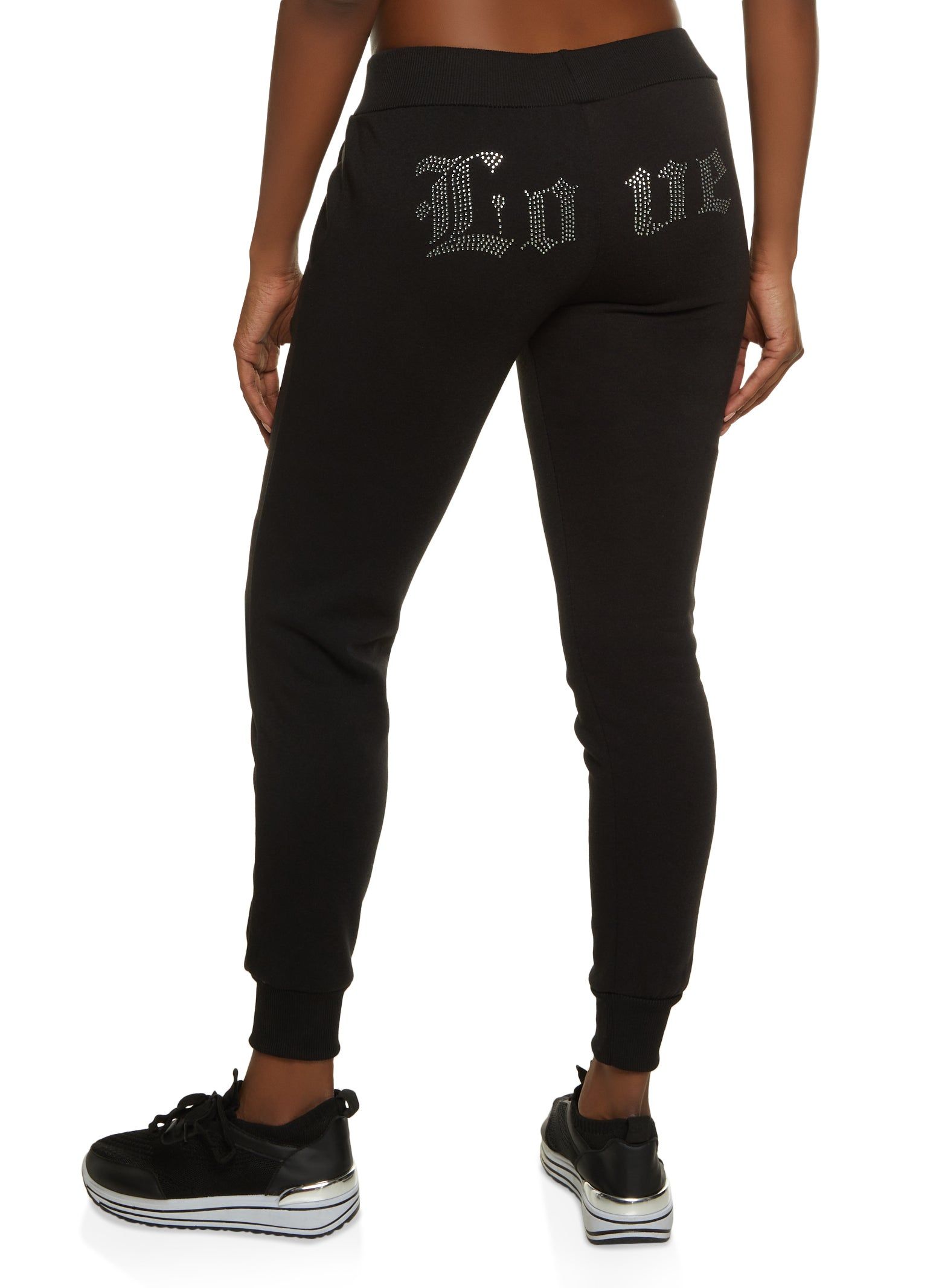 Love Rhinestone Joggers sold by Rainbow product image thumbnail 2