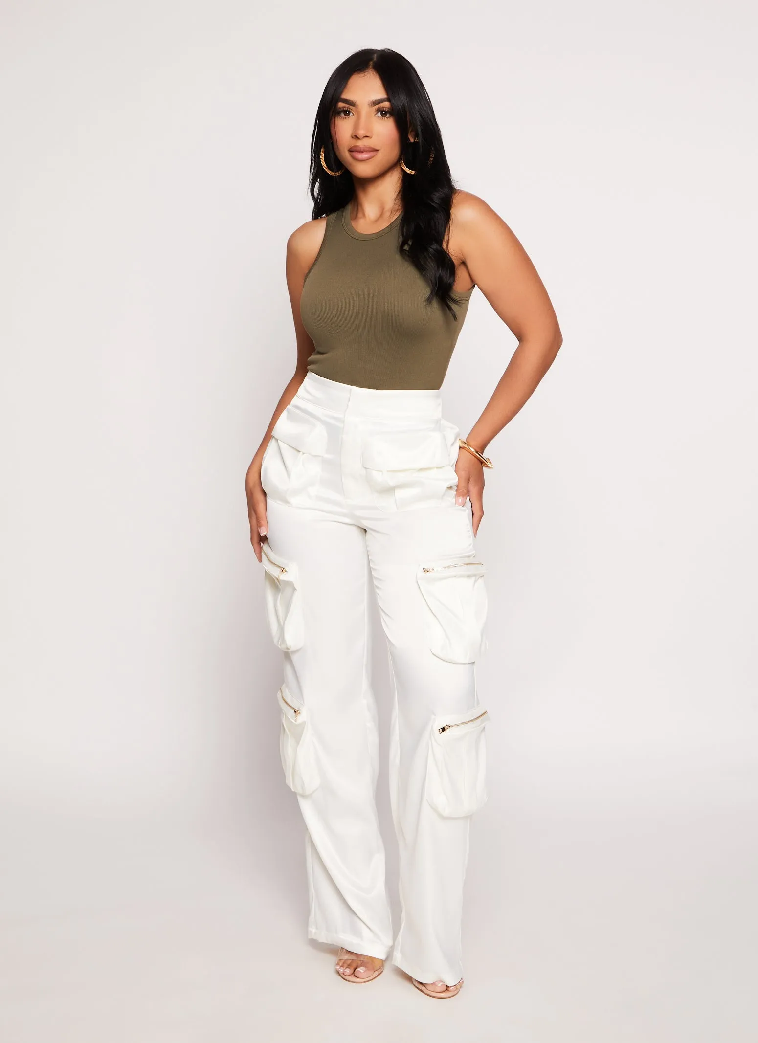 Racerback Crew Neck Tank Top sold by Rainbow product image thumbnail 2