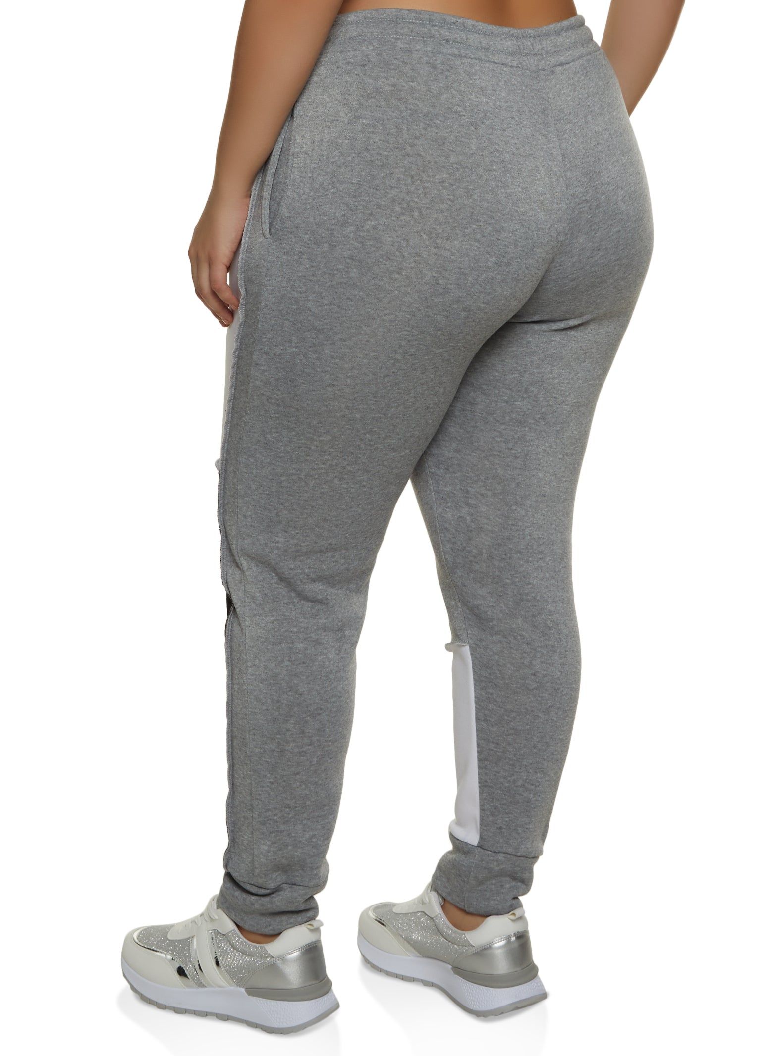 Plus Size Color Block High Waist Joggers sold by Rainbow product image thumbnail 2