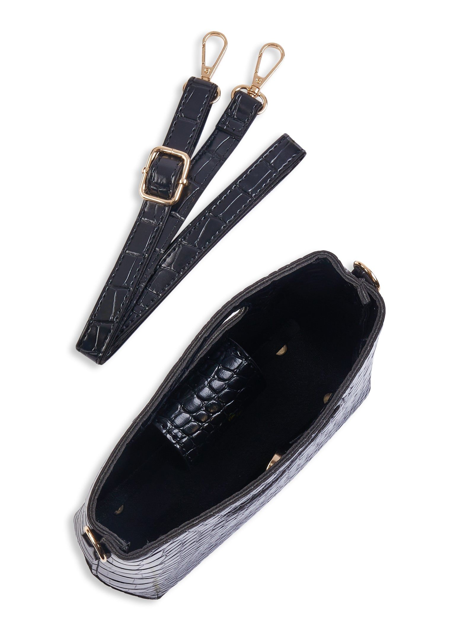 Faux Croc Tote Handbag sold by Rainbow product image thumbnail 3