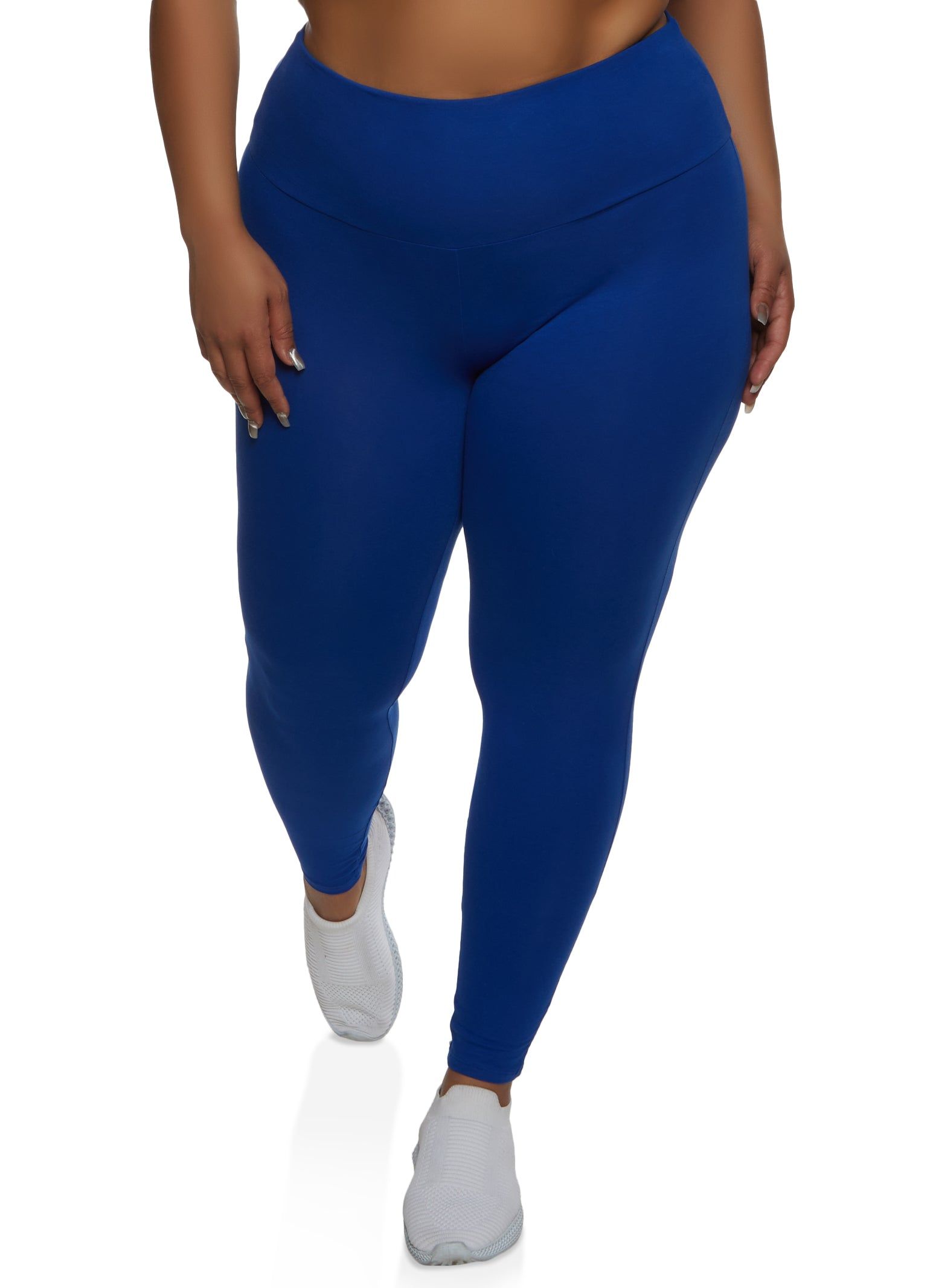 Plus Size Basic Waistband Leggings sold by Rainbow