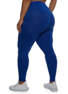 Plus Size Basic Waistband Leggings sold by Rainbow