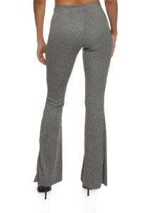 Ribbed Knit Pull On Flared Pants sold by Rainbow