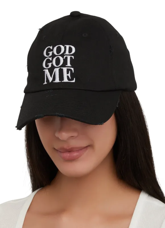 God Got Me Embroidered Baseball Cap sold by Rainbow