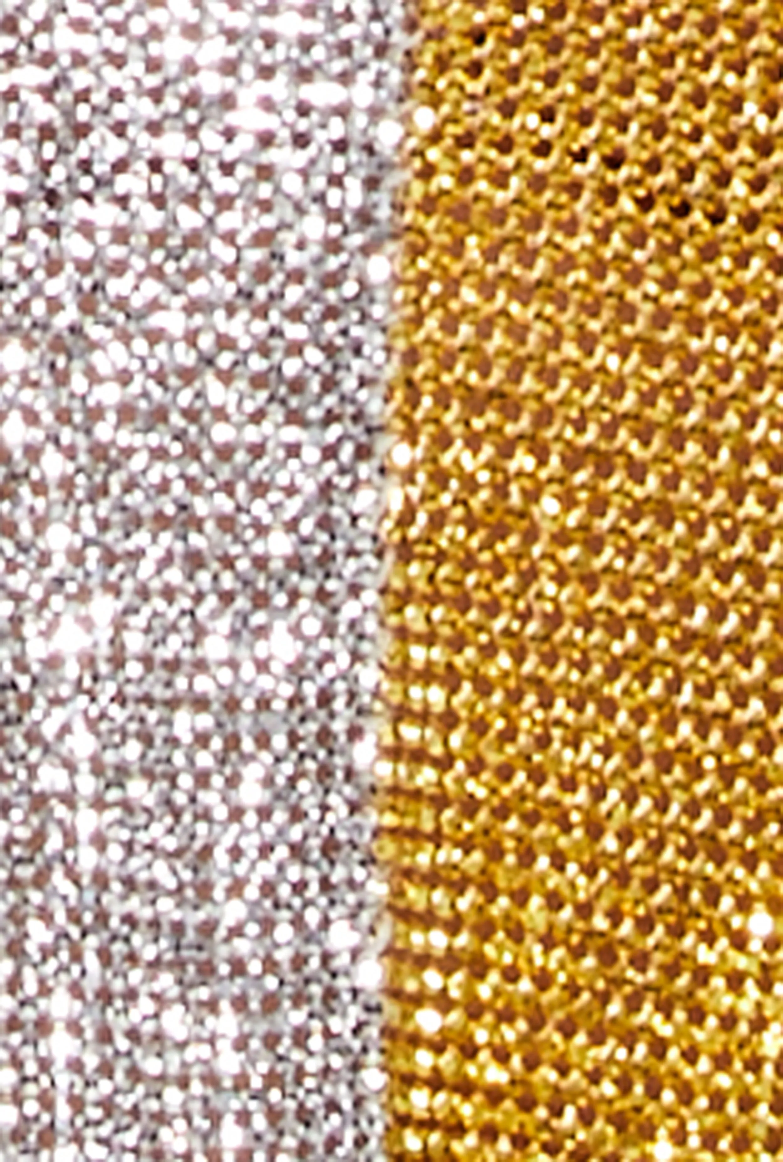 Plus Size Color Block Rhinestone Mesh Crop Top sold by Rainbow product image thumbnail 4