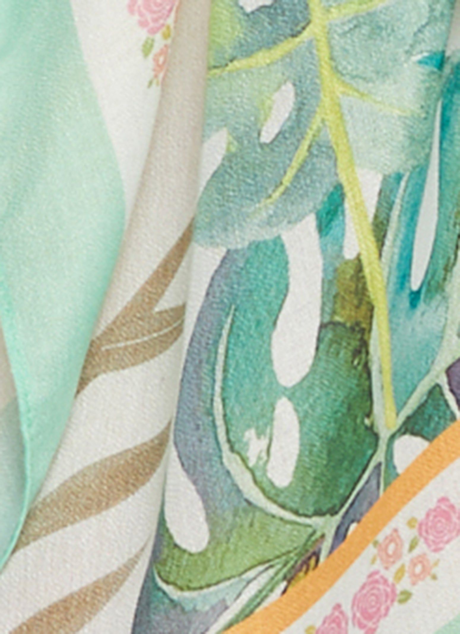 Tropical Print Open Front Cover Up Kimono sold by Rainbow product image thumbnail 4