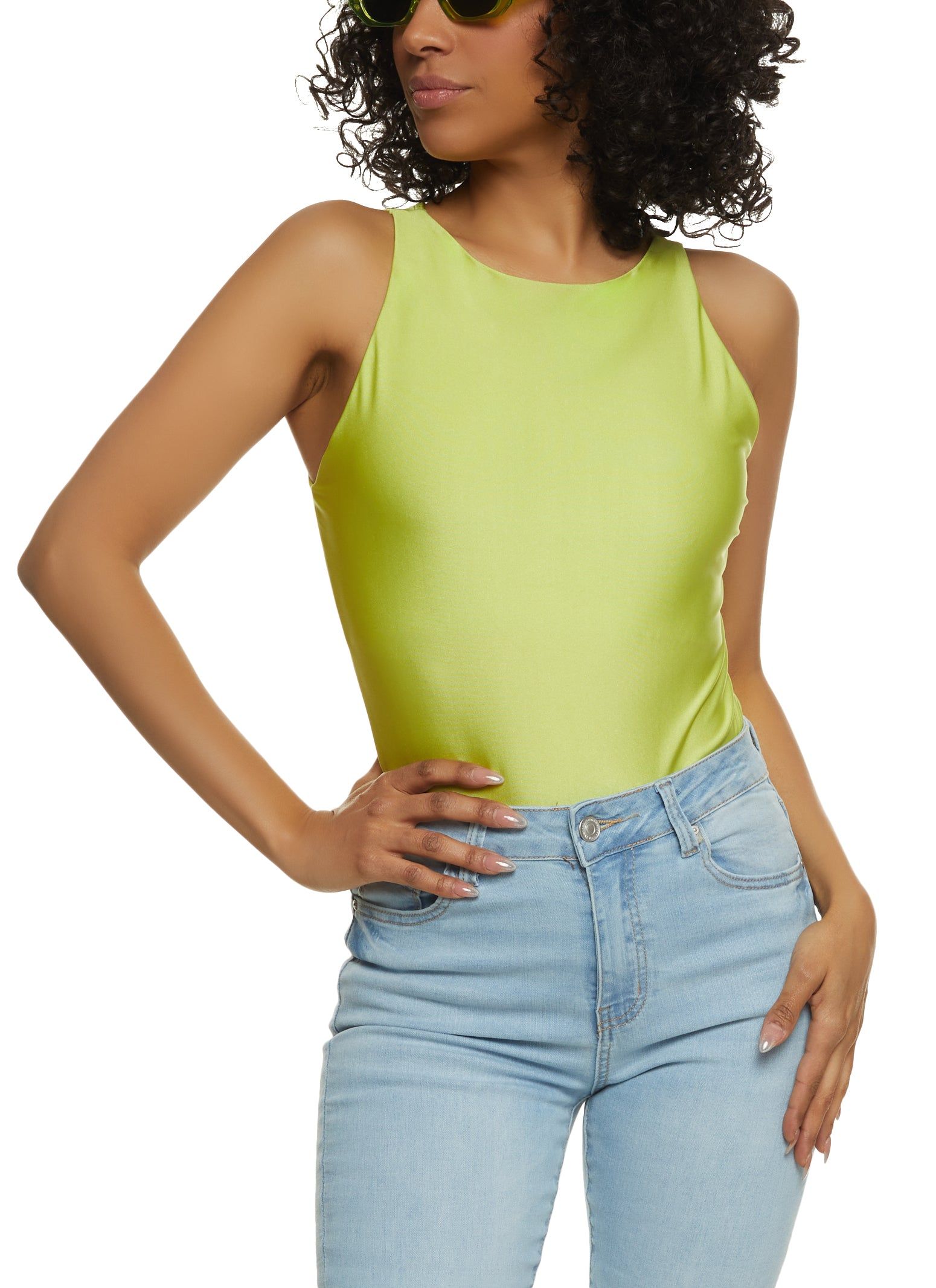 High Neck Tank Bodysuit sold by Rainbow product image thumbnail 2