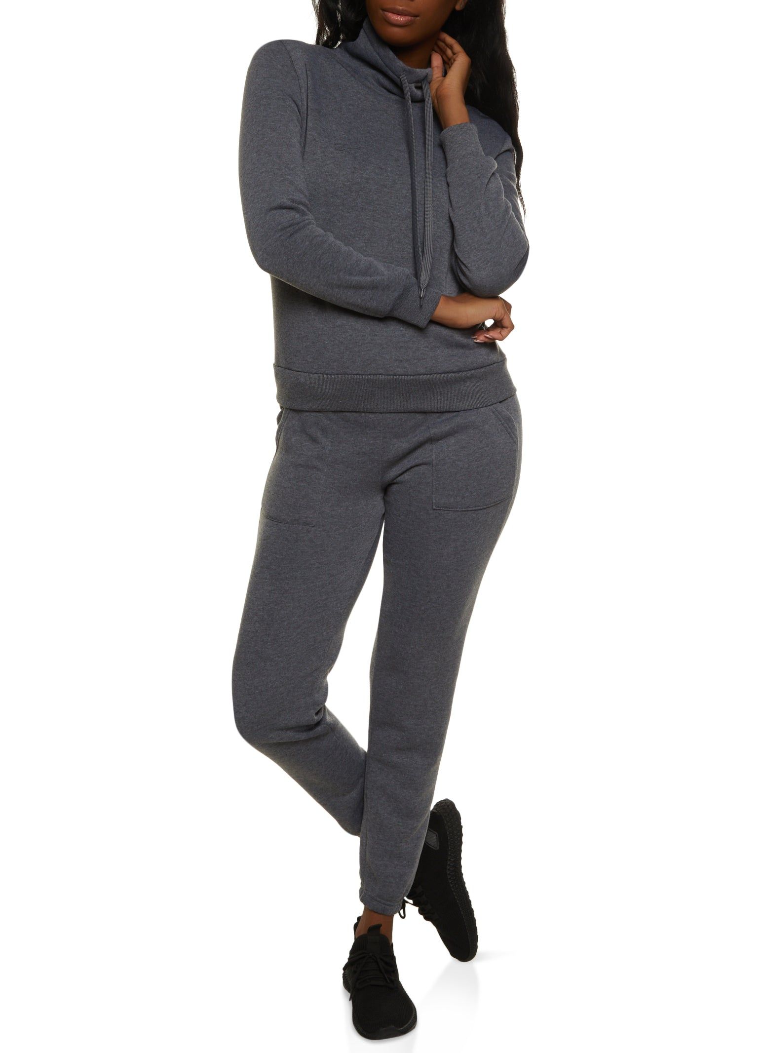 Fleece Funnel Neck Sweatshirt sold by Rainbow product image thumbnail 2