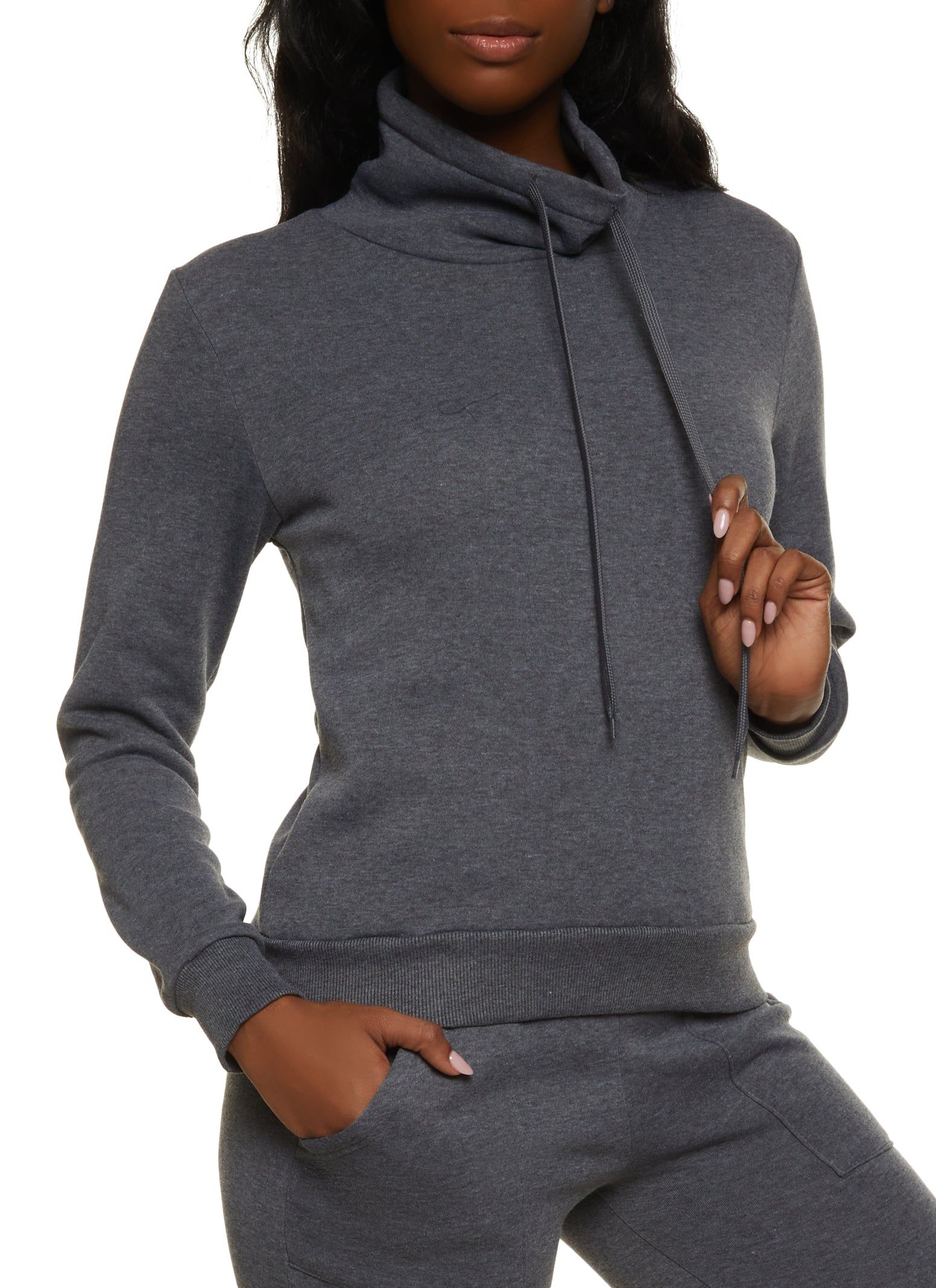 Fleece Funnel Neck Sweatshirt sold by Rainbow