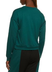 Solid Crew Neck Pullover Sweatshirt sold by Rainbow