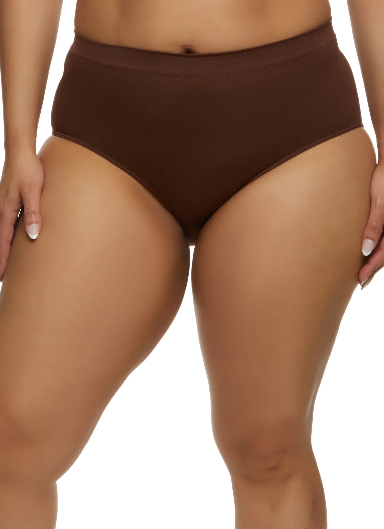 Plus Size Seamless Ribbed Bikini Panty sold by Rainbow