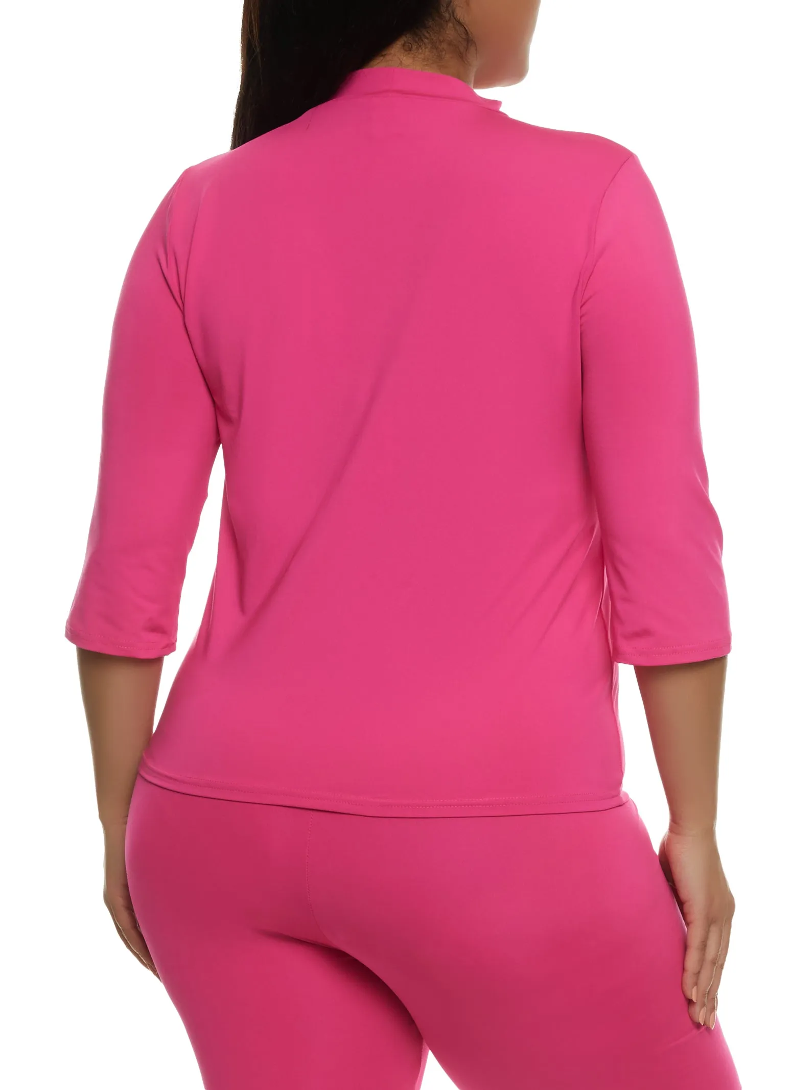 Plus Size Daisy Basic Quarter Sleeve Top sold by Rainbow product image thumbnail 3