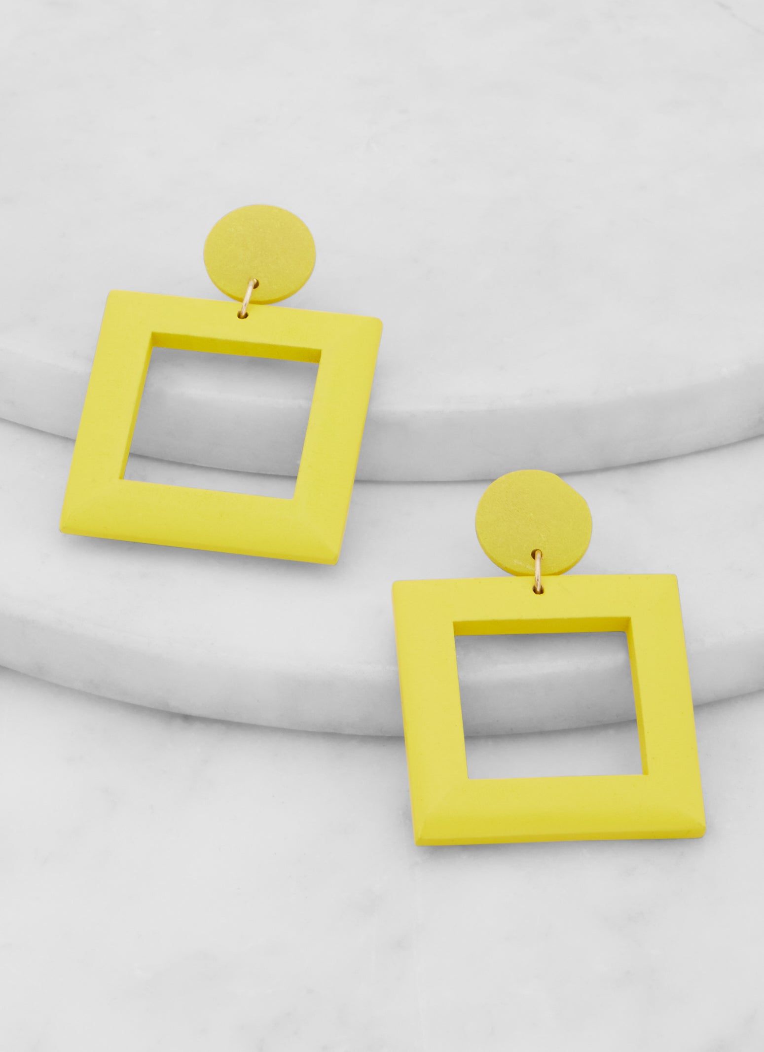 Clay Square Drop Earrings sold by Rainbow product image thumbnail 2