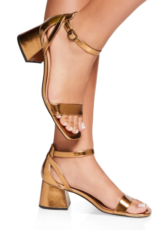 Ankle Strap Mid Block Heel Sandals sold by Rainbow