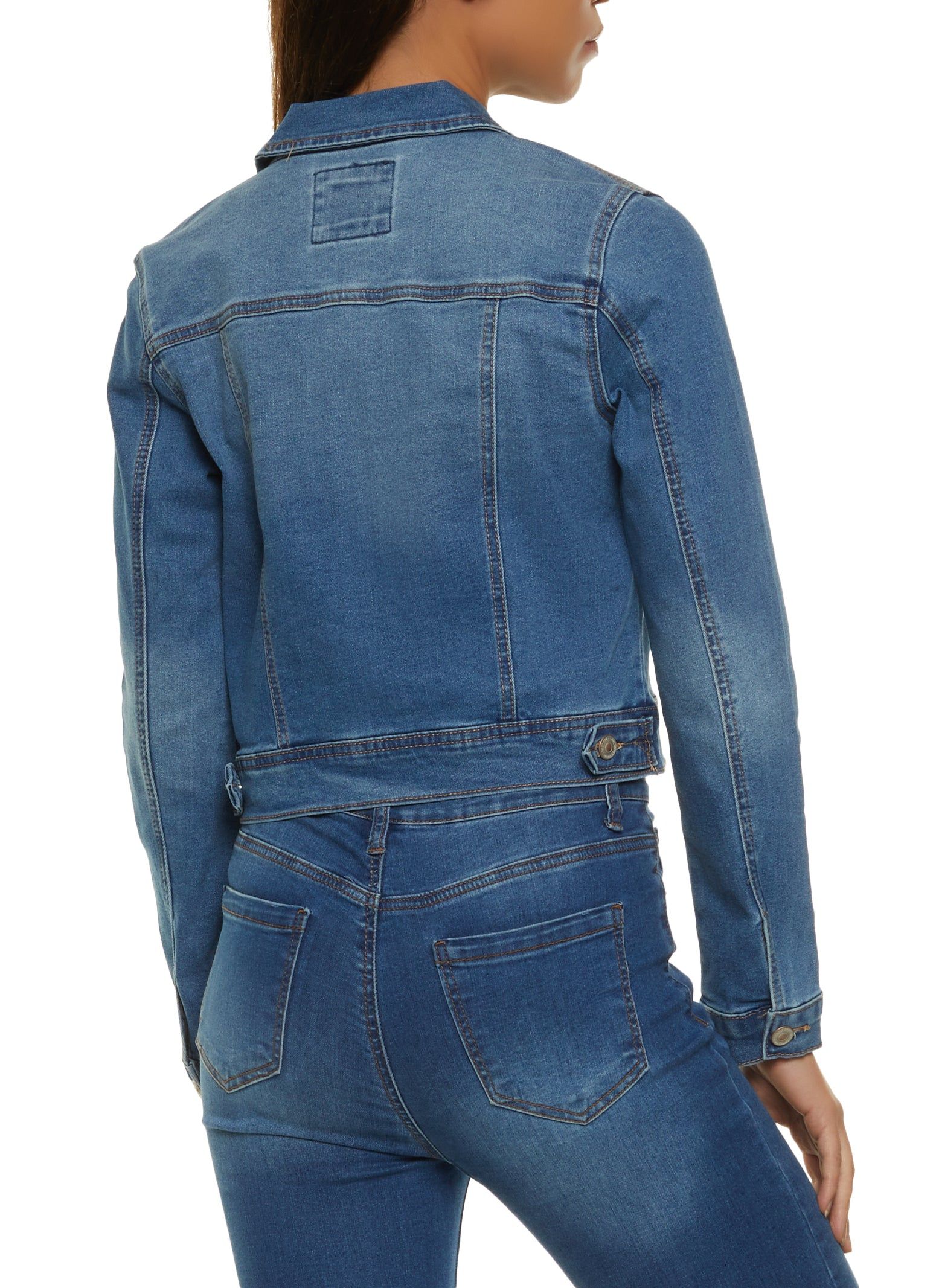 WAX Basic Stone Wash Denim Jacket sold by Rainbow product image thumbnail 2