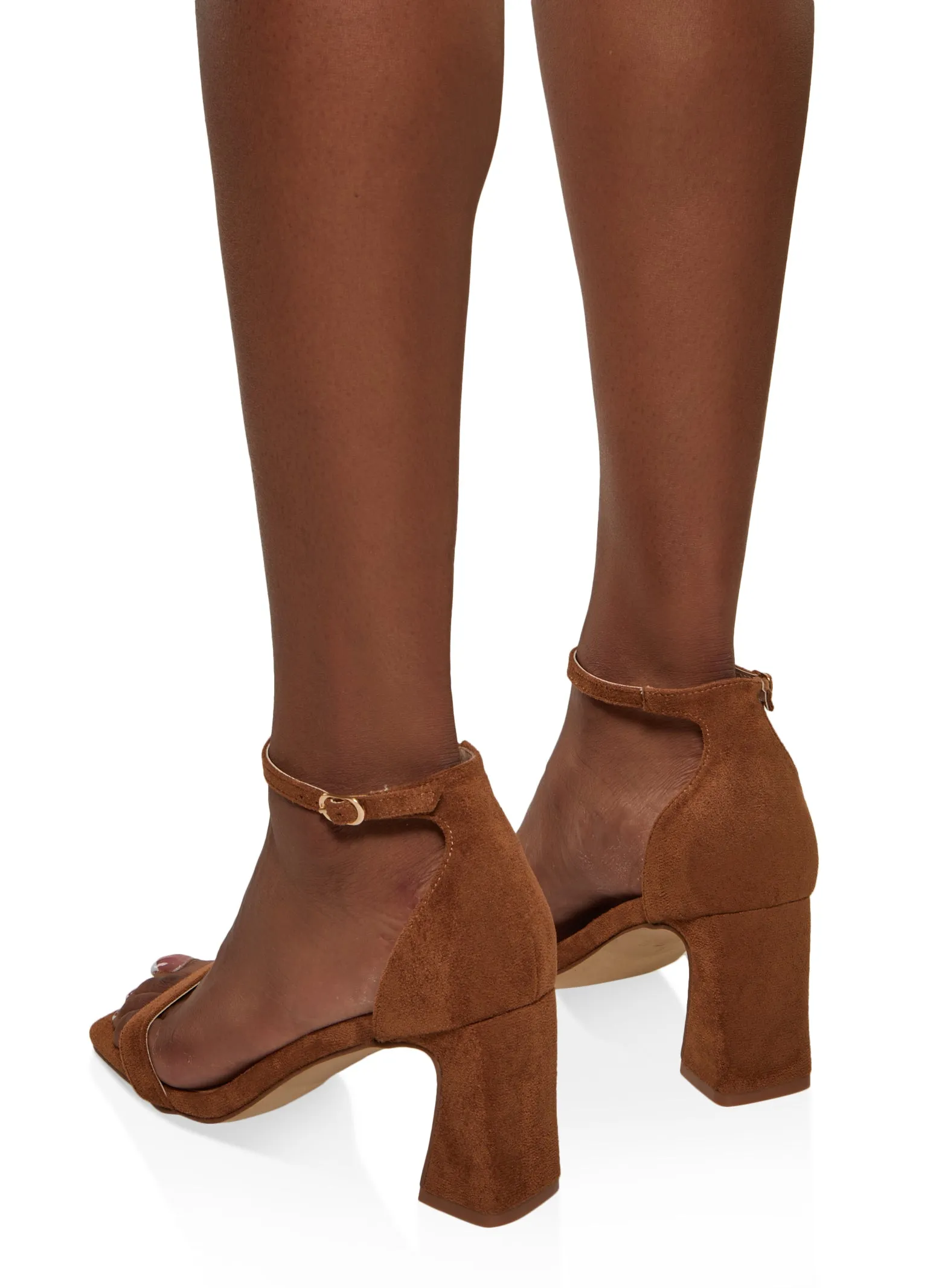 Square Toe Ankle Strap Block Heel Sandals sold by Rainbow product image thumbnail 3