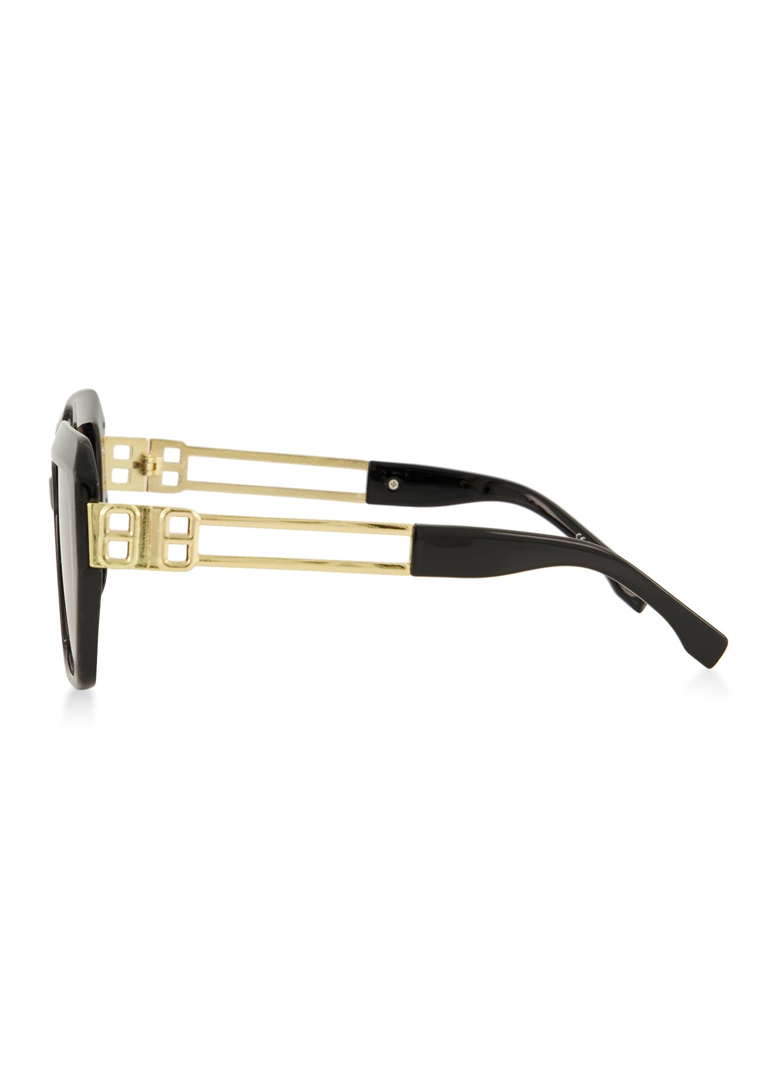 Metallic Temple Oversized Square Sunglasses sold by Rainbow product image thumbnail 3