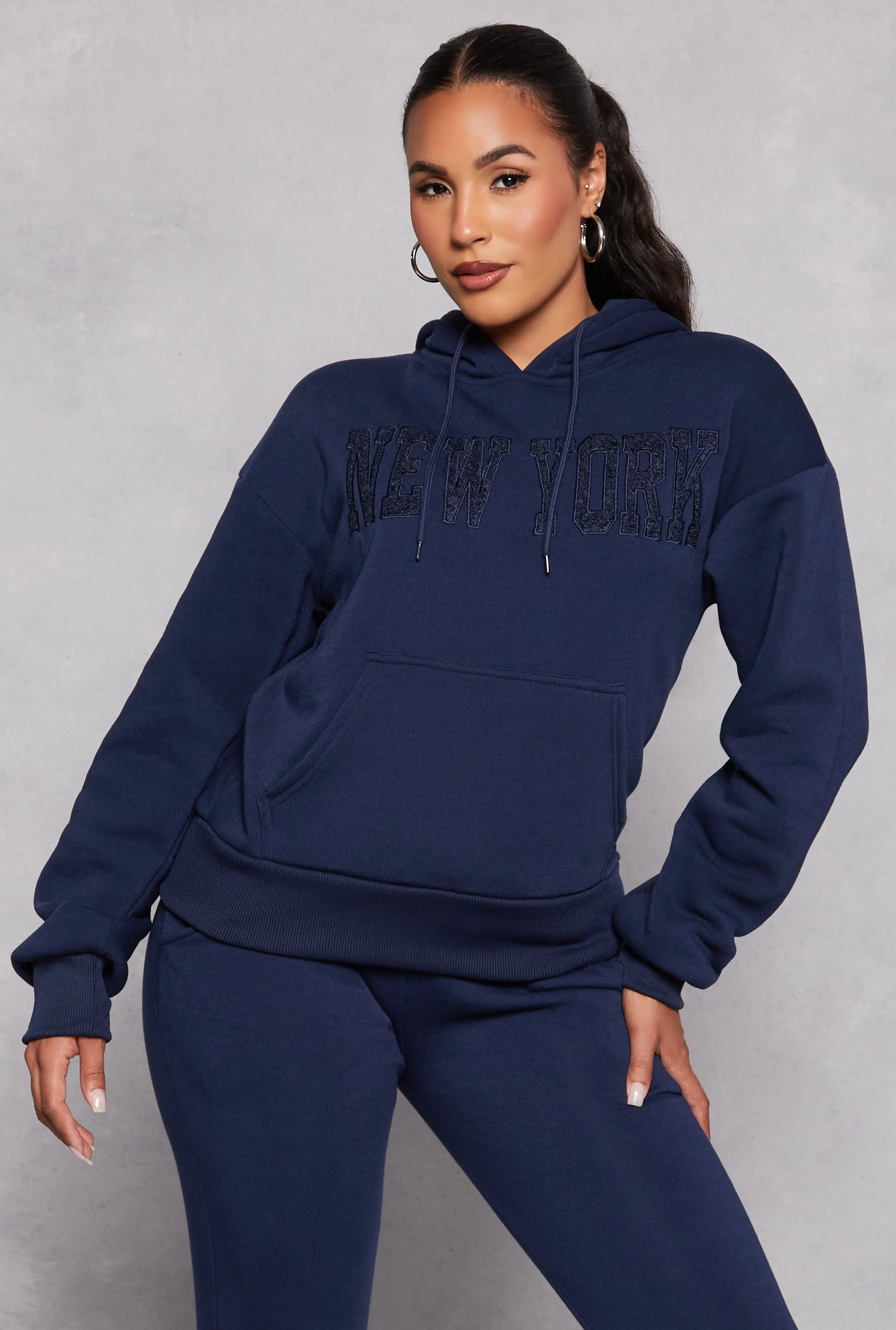 Fleece New York Pullover Hoodie sold by Rainbow