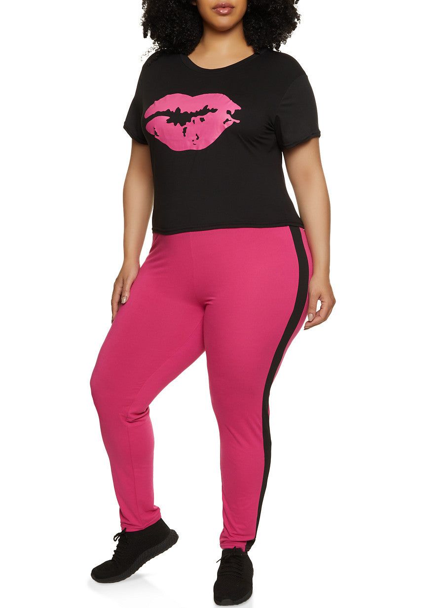 Plus Size Lip Graphic Tee sold by Rainbow product image thumbnail 2