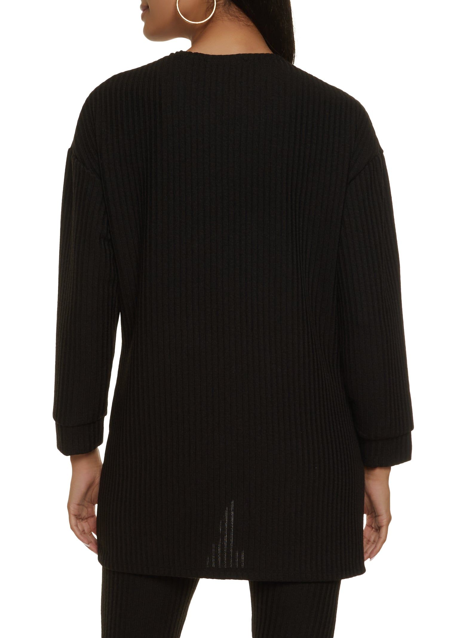 Basic Ribbed Knit Cardigan sold by Rainbow product image thumbnail 3