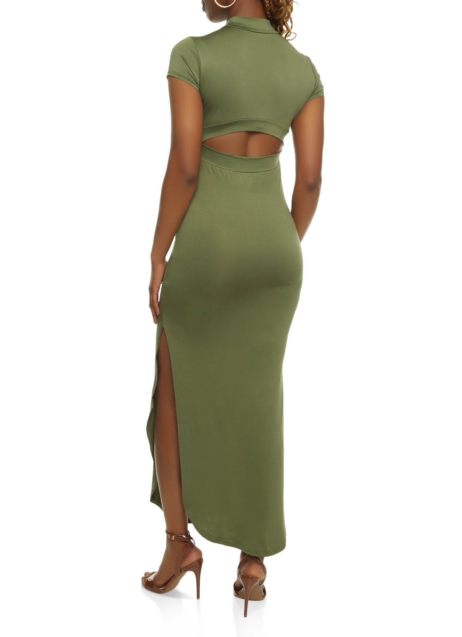 Keyhole Back T Shirt Maxi Dress sold by Rainbow product image thumbnail 3