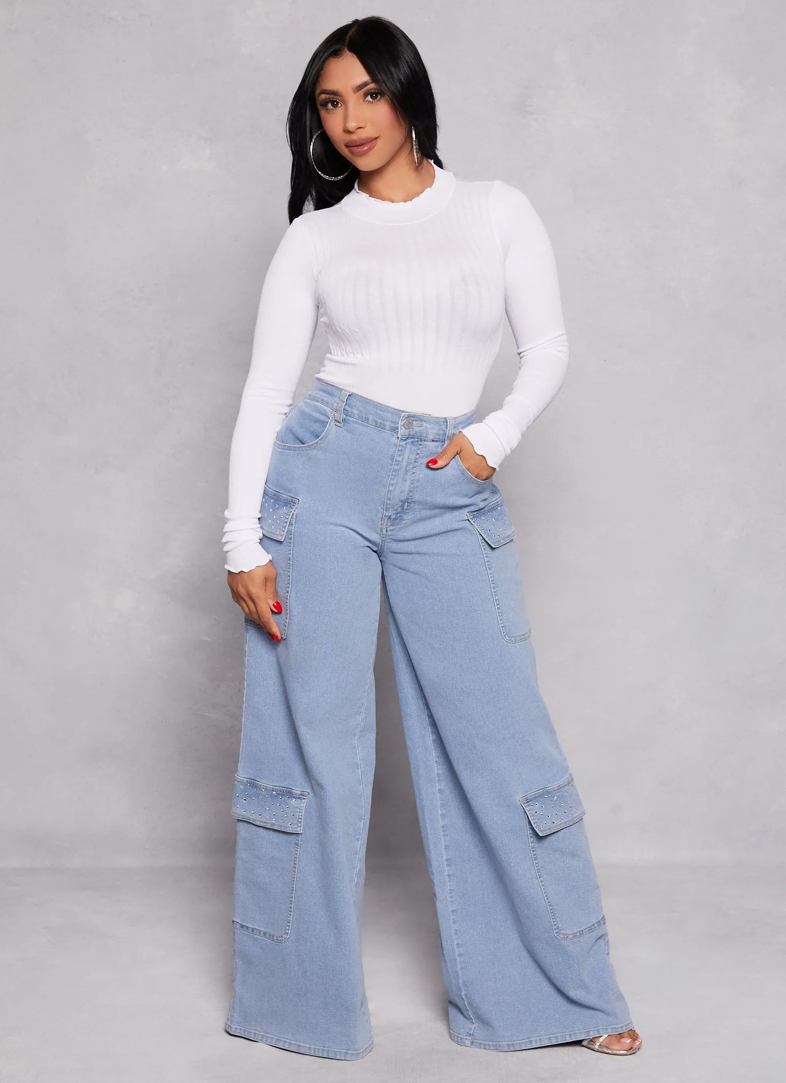 Seamless Mock Neck Long Sleeve Bodysuit sold by Rainbow product image thumbnail 2