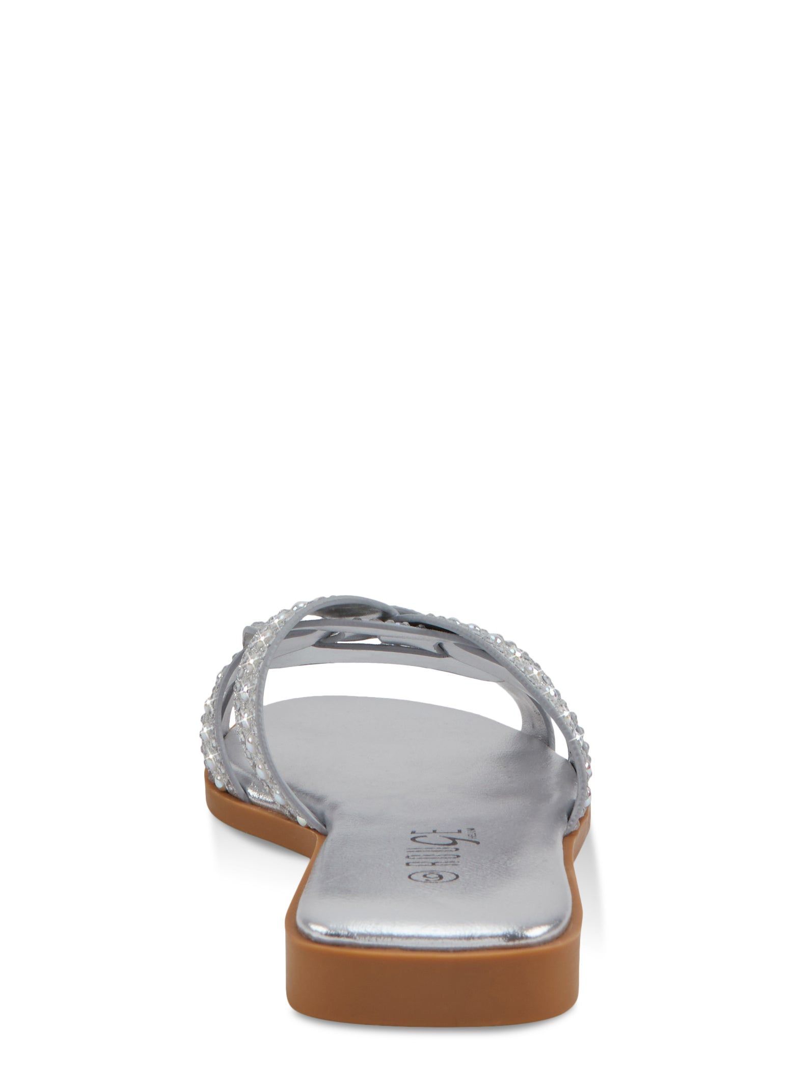 Rhinestone Studded Band Slide Sandals sold by Rainbow product image thumbnail 3