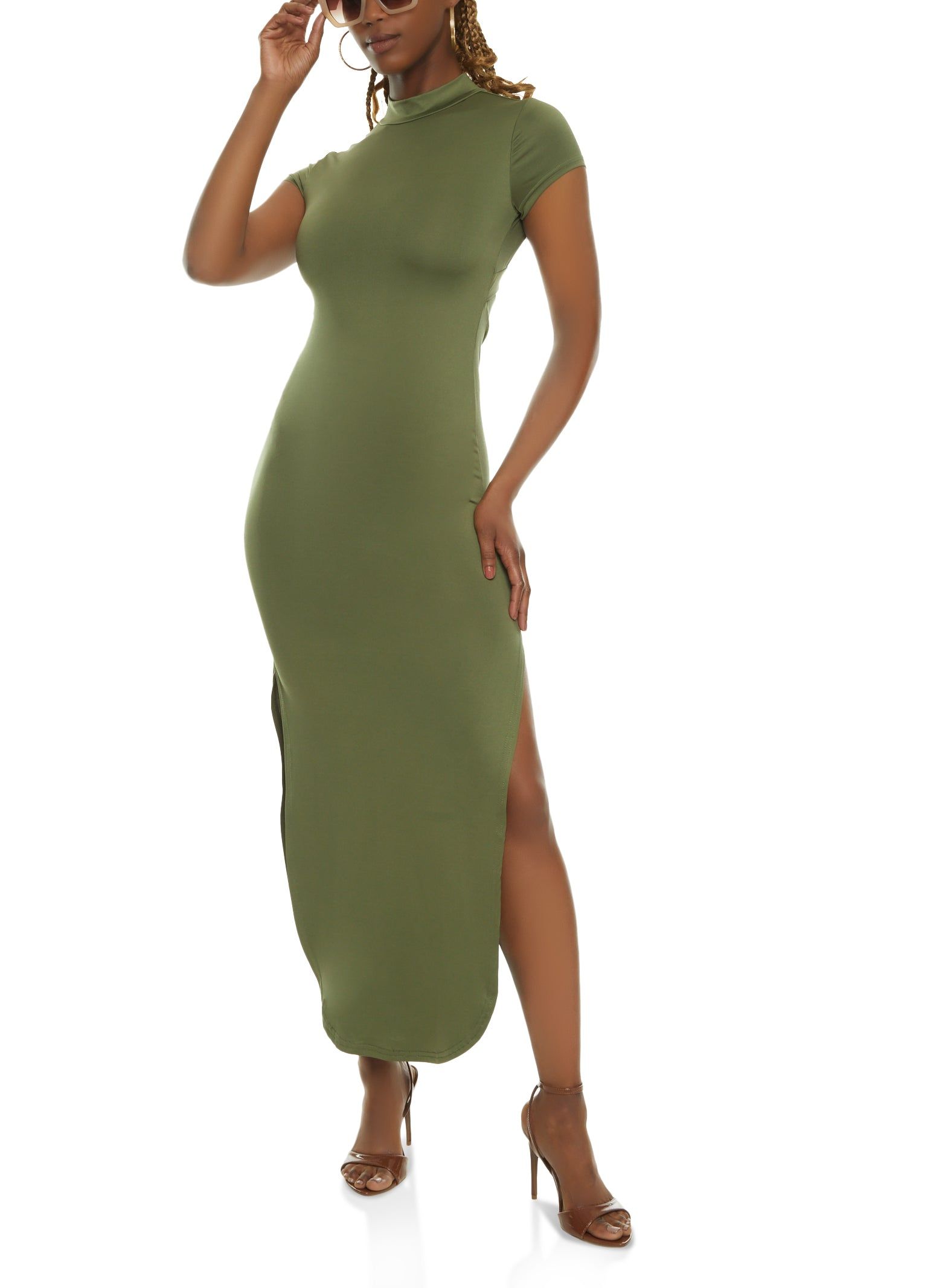 Keyhole Back T Shirt Maxi Dress sold by Rainbow