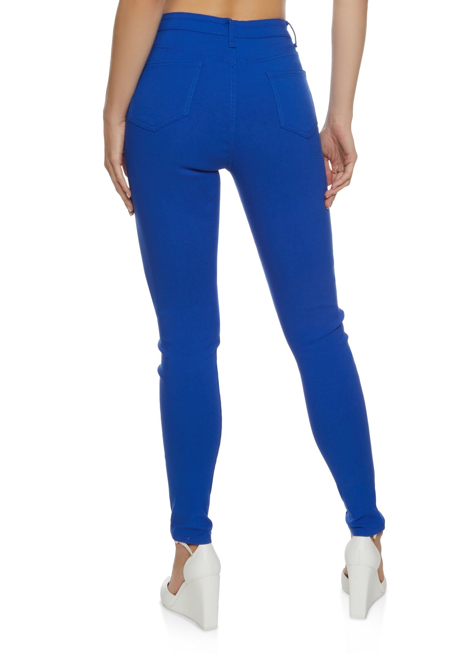 Solid High Waist Skinny Jeans sold by Rainbow product image thumbnail 2