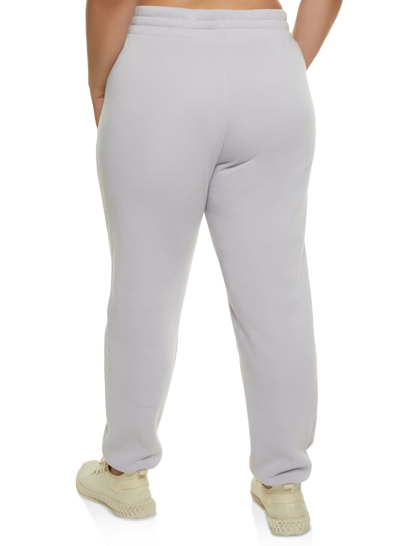 Plus Size Solid Fleece Joggers sold by Rainbow product image thumbnail 2