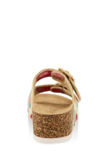 Boho Crochet Platform Footbed Sandals sold by Rainbow