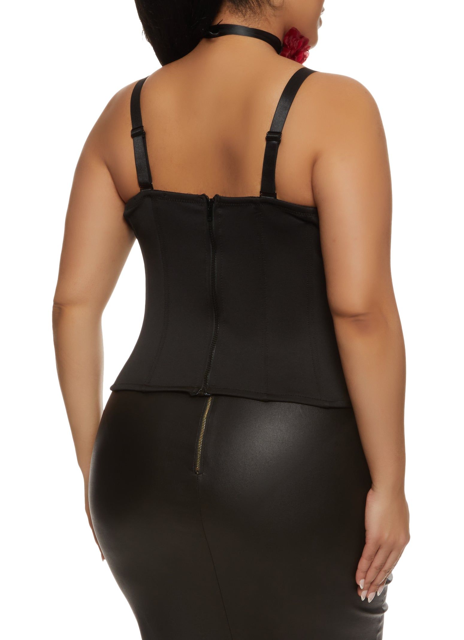 Plus Size Scuba Convertible Bustier Top sold by Rainbow product image thumbnail 5