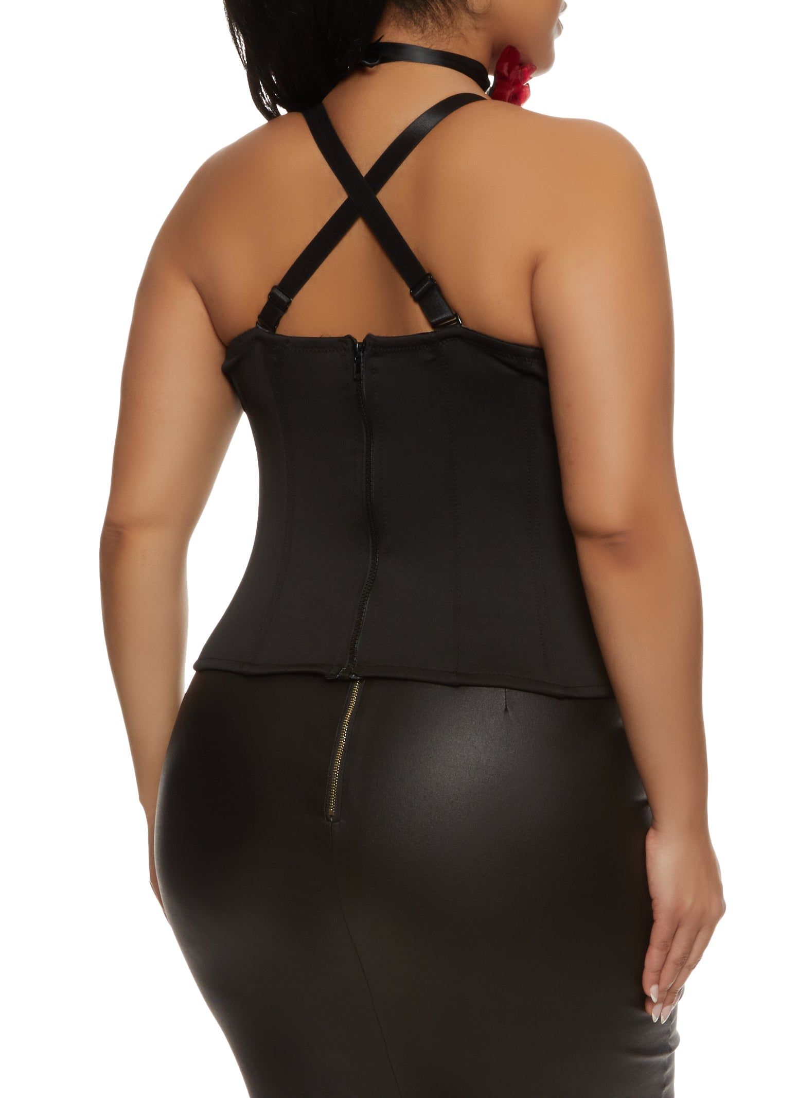 Plus Size Scuba Convertible Bustier Top sold by Rainbow product image thumbnail 3