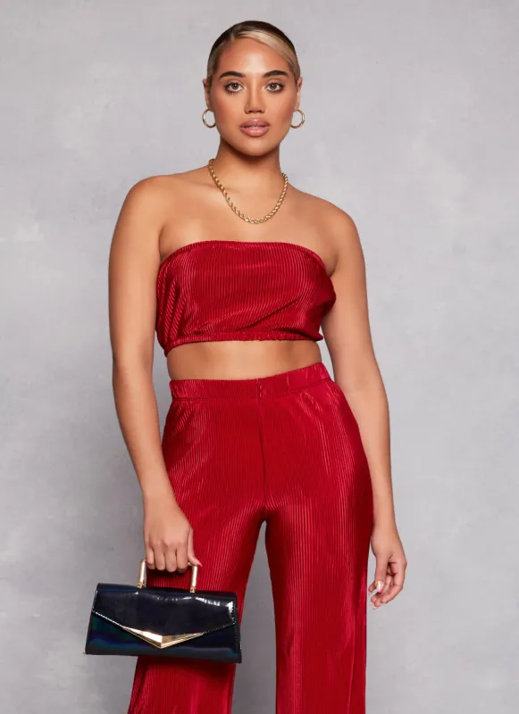 Plisse Tube Top sold by Rainbow